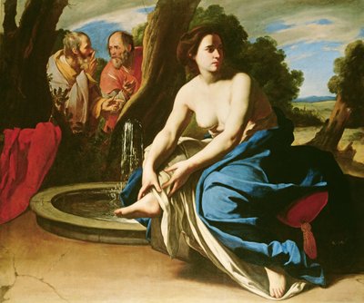Susanna és a vének alkotó: Massimo Stanzione