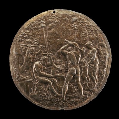 A vulkáni kovácsműhely, 1573. alkotó: Master AZ