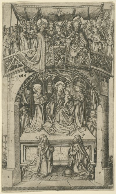 A nagy Einsiedeln Madonna alkotó: Master E.S.