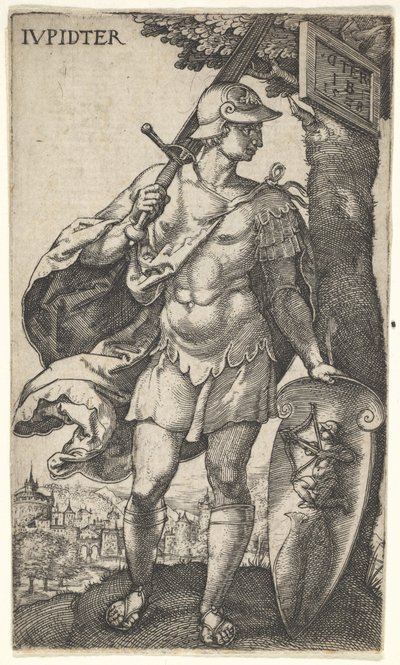 Jupiter az Istenek, akik a bolygók felett uralkodnak, 1528-ból. alkotó: Master I.B.