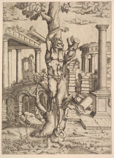 Ember a fával szemben, kb. 1543-44. alkotó: Master IQV
