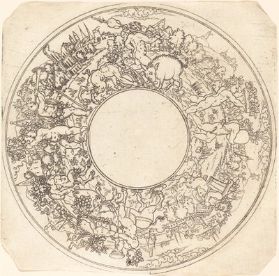 Bacchus a szamáron alkotó: Master IS.