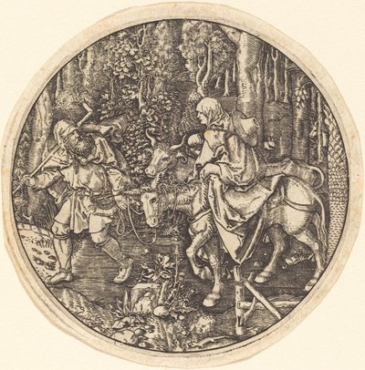 Repülés Egyiptomba alkotó: Master L after Albrecht Dürer