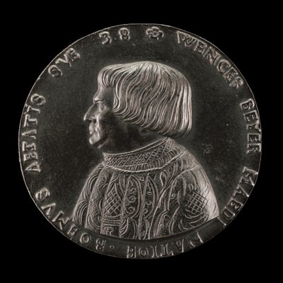 Václav Payer Wenceslaus Beyer, 1488-1537, cseh állami orvos [előlap], 1526. alkotó: Master M.P.