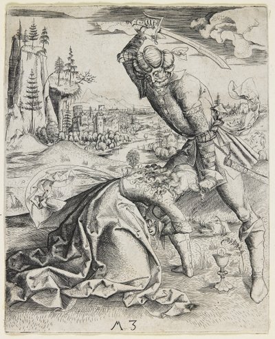 Szent Borbála lefejezése, c. 1501 alkotó: Master MZ