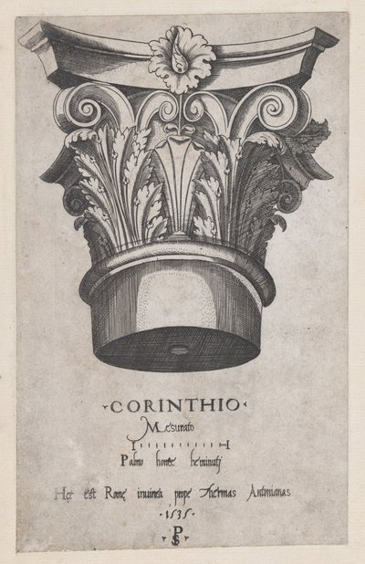 A római pompás tükre: Korinthoszi főváros, 1535., 1535 alkotó: Master PS