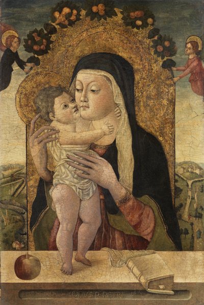 Szűz és gyermek, 1470-1500 körül alkotó: Master P. Petrus