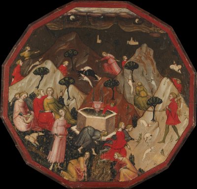 Ameto felfedezése a nimfákról, kb. 1410. alkotó: Master of 1416