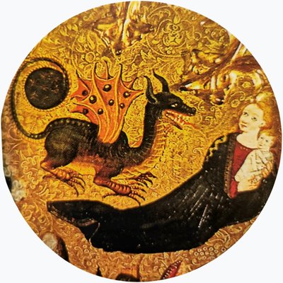 Evangélista Szent János álma Patmoszban alkotó: Master of Aiguatèbia