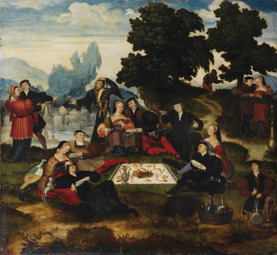 Ebéd a füvön, kb. 1535-1540 alkotó: Master of Brunswick,