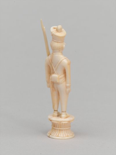 Fehér gyalog, sakkfigura, India, 1820 körül alkotó: Master of Coetivy