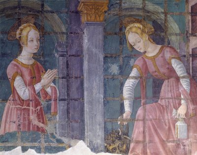 Olaszország, Piemont régió, Alessandria tartomány, freskó a Santa Maria Assunta-bazilika kápolnájában alkotó: Master of Crea