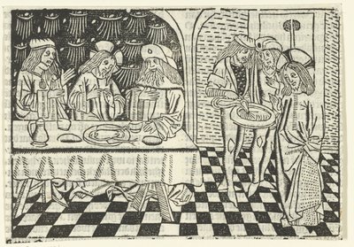 Ebéd a farizeusokkal alkotó: Master of Delft (attributed to)