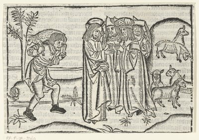 Példabeszéd az elveszett bárányról alkotó: Master of Delft (attributed to)