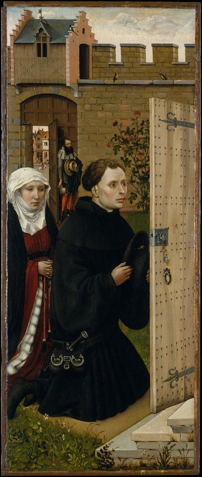 Angyali üdvözlet triptichon (Merode oltárkép), 1427-1432 körül (olaj, tölgy) alkotó: Master of Flémalle