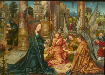 Krisztus születése, c. 1510. alkotó: Master of Frankfurt