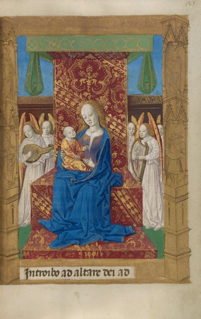A Szűzanya és a gyermek trónolva alkotó: Master of Guillaume Lambert