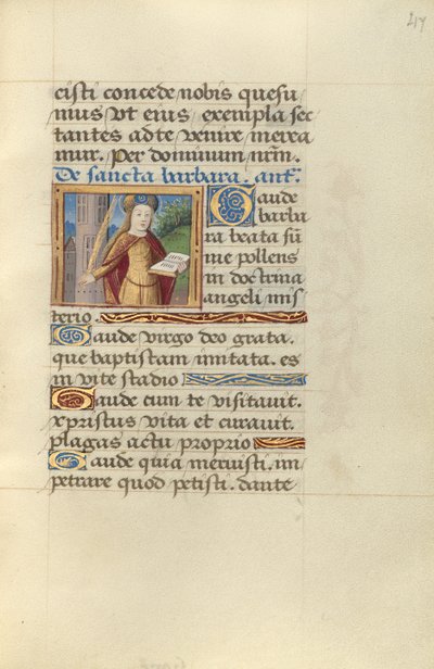 Szent Barbara alkotó: Master of Jacques de Besançon