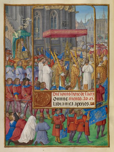 Felvonulás Corpus Christiért alkotó: Master of James IV of Scotland