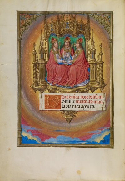A Szentháromság trónolva alkotó: Master of James IV of Scotland