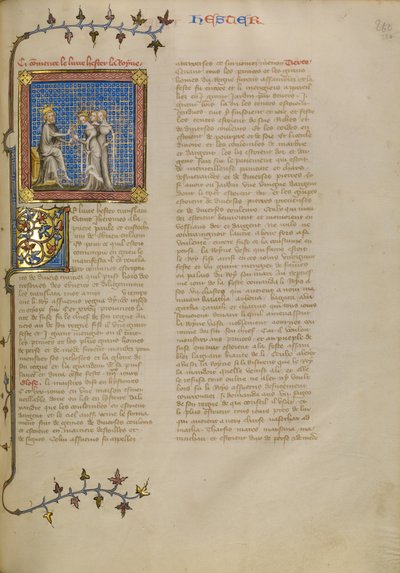 Eszter Ahasvérus király előtt alkotó: Master of Jean de Mandeville