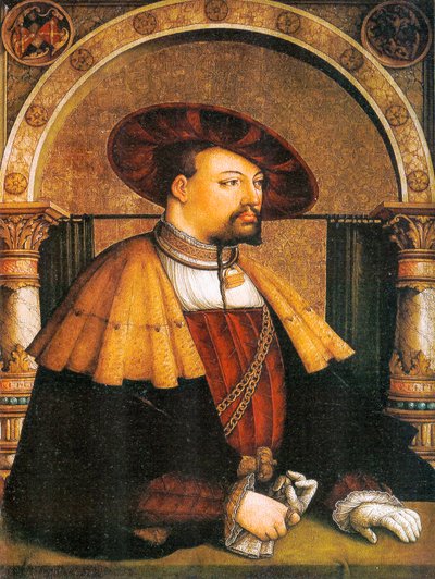 Német: Eitelfriedrich III von Zollern portréja Eitelfriedrich III von Zollern portréja (1561) alkotó: Master of Messkirch