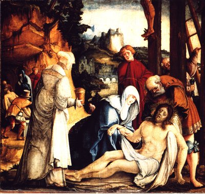 Német: Krisztus siratása és sírba szállása Krisztus siratása és sírba szállása alkotó: Master of Messkirch