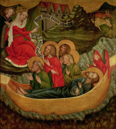 Nagy Szent Jakab holttestének beszállása Spanyolországba, 1425 körül (panel) alkotó: Master of Raigern