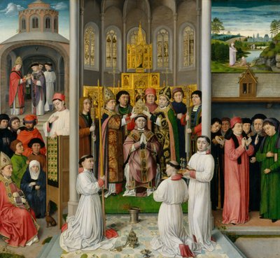 Jelenetek Hippói Szent Ágoston életéből, kb. 1490. alkotó: Master of Saint Augustine