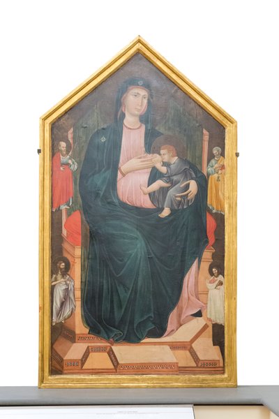 Madonna és gyermek a szentekkel, 1300 körül (panel) alkotó: Master of San Gaggio