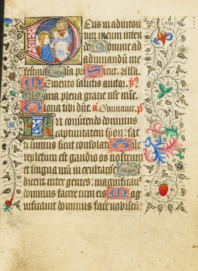Kezdeti D: A bemutatás a templomban alkotó: Master of Sir John Fastolf