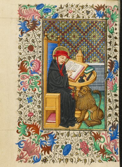 Szent Jeromos a dolgozószobájában alkotó: Master of Sir John Fastolf
