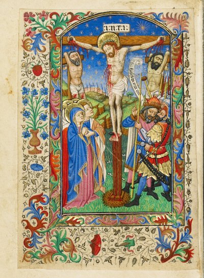 A keresztre feszítés alkotó: Master of Sir John Fastolf