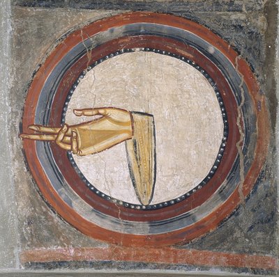 Isten keze Sant Climent de Taülltől alkotó: Master of Tahull