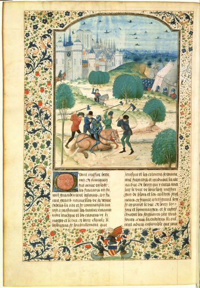 MS Fr 87 Miniatűr az Anglia krónikája II. kötetéből, Jean de Wavrin, Forestel ura (u. e. 1475) írása (vellum) alkotó: Master of Wavrin