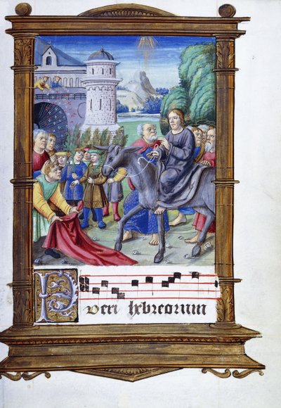 Belépés Jeruzsálembe alkotó: Master of the Anglo Hours