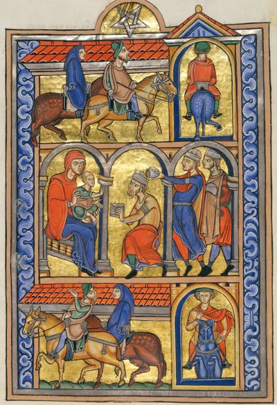 A mágusok imádása alkotó: Master of the Berthold Sacramentary