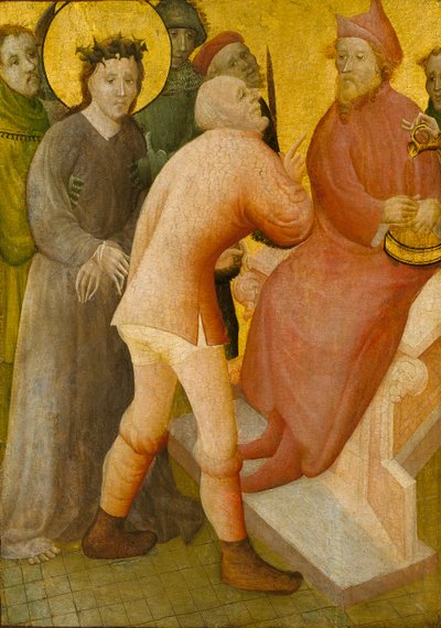 Krisztus Pilátus előtt, 15. század alkotó: Master of the Bielefeld Altar