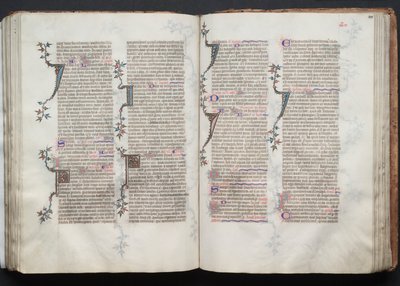 A Gotha Misekönyv: Fol. 100v, szöveg, c. 1375. alkotó: Master of the Boqueteaux