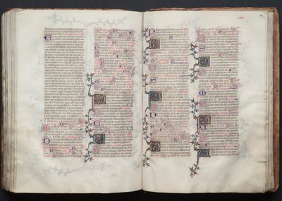 A Gotha Misekönyv: Fol. 127v, szöveg, c. 1375. alkotó: Master of the Boqueteaux