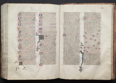 A Gotha Misekönyv: Fol. 135v, szöveg, c. 1375. alkotó: Master of the Boqueteaux