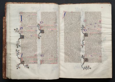 A Gotha Misekönyv: Fol. 14r, Szöveg , c. 1375. alkotó: Master of the Boqueteaux