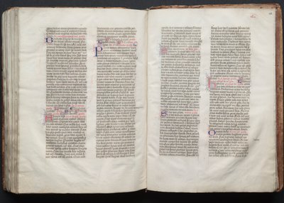 A Gotha Misekönyv: Fol. 152v, szöveg, c. 1375. alkotó: Master of the Boqueteaux