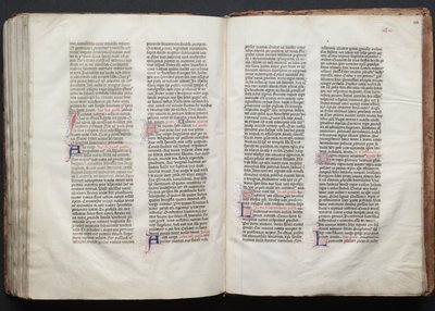 A Gotha Misekönyv: Fol. 153v, szöveg, c. 1375. alkotó: Master of the Boqueteaux