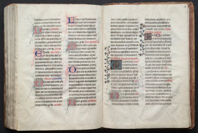 A Gotha Misekönyv: Fol. 160v, szöveg, c. 1375. alkotó: Master of the Boqueteaux