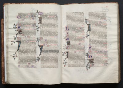 A Gotha Misekönyv: Fol. 27v, szöveg, c. 1375. alkotó: Master of the Boqueteaux