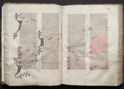 A Gotha Misekönyv: Fol. 43r, Szöveg, c. 1375. alkotó: Master of the Boqueteaux