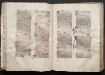 A Gotha Misekönyv: Fol. 51r, Szöveg, c. 1375. alkotó: Master of the Boqueteaux