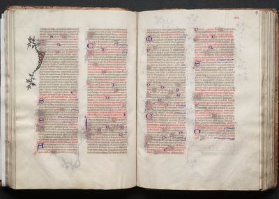 A Gotha Misekönyv: Fol. 57r, Szöveg, c. 1375. alkotó: Master of the Boqueteaux