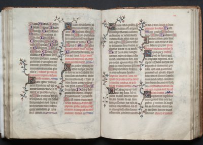 A Gotha Misekönyv: Fol. 65v, szöveg, c. 1375. alkotó: Master of the Boqueteaux